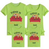 Family Matching Clothing Top Parent-kids Today Is Laying On The Couch Day Family T-shirts