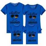 Family Matching Christmas Tops Exclusive Design Chillin With Snowimes Family Christmas T-shirt
