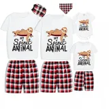 Family Matching Pajamas Exclusive Design My Spirit Animal White Short Pajamas Set