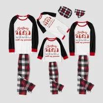 Christmas Matching Family Pajamas Christmas With My Gnomies Plaids Pants Pajamas Set