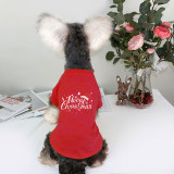 Christmas Design Merry Christams Hat Dog Cloth with Scarf