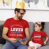 Father's Day Matching Clothing Top Father-kids Just A Boy Who Loves His Daddy Family T-shirts