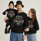 Family Matching Christmas Tops Exclusive Design Luminous Naught List Family Christmas Sweatshirt