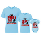 Father's Day Matching Clothing Top Father-kids Rugby Dad Boy Family T-shirts
