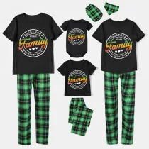Family Matching Pajamas Exclusive Design Together We Are Family Bonded By Love Black Pajamas Set