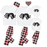 Family Matching Pajamas Exclusive Design Sloth White Short Long Pajamas Set