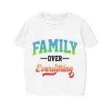 Family Matching Pajamas Exclusive Design Family Over Everthing White Short Pajamas Set
