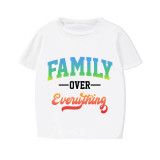 Family Matching Pajamas Exclusive Design Family Over Everthing White Short Pajamas Set