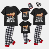 Family Matching Pajamas Exclusive Design My Spirit Animal Black Pajamas Set