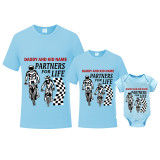 Father's Day Matching Clothing Top Father-kids Name Custom Partners For Life Family T-shirts