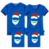 Family Matching Christmas Tops Exclusive Design Luminous Santa Family Christmas T-shirt