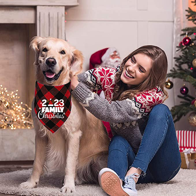 Christmas Design Pet Scarf Dog Cloth