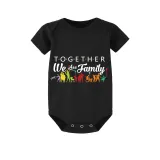 Family Matching Pajamas Exclusive Design Together We Are Family Black Pajamas Set