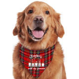Christmas Design Pet Scarf Hanging With Gnomies Dog Cloth