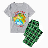 Family Matching Pajamas Exclusive Design Explore More Earth Green Plaid Pants Pajamas Set