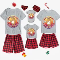 Family Matching Pajamas Exclusive Design 100% Lazy As Slow As Possible White Short Pajamas Set