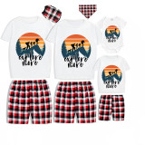 Family Matching Pajamas Exclusive Design Explore More Climbing White Short Pajamas Set