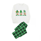 Christmas Matching Family Pajamas HO HO HO Gnomies White Top Pajamas Set