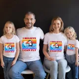 Family Matching Clothing Top Parent-kids I Believe I Can Fly Family T-shirts