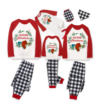 Christmas Matching Family Pajamas Merry Christmas Wreath Sloths White Top Pajamas Set