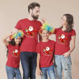 Family Matching Christmas Tops Exclusive Design Merry Christmas Santa Deer Family Christmas T-shirt
