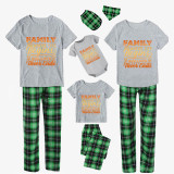 Family Matching Pajamas Exclusive Design Family Where Life Begins And Love Never Ends Green Plaid Pants Pajamas Set