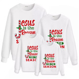 Family Matching Christmas Tops Exclusive Design Jesus Is The Reason Family Christmas Sweatshirt
