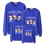 Family Matching Christmas Tops Exclusive Design Chillin Three Snowimes Family Christmas Sweatshirt