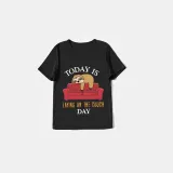 Family Matching Pajamas Exclusive Design Today Is Laying On The Couch Day Black And Red Plaid Pants Pajamas Set
