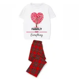 Family Matching Pajamas Exclusive Design Family Over Everthing Tree White Short Long Pajamas Set