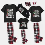 Christmas Matching Family Pajamas Jesus Is The Reason For The Season Black Short Pajamas Set