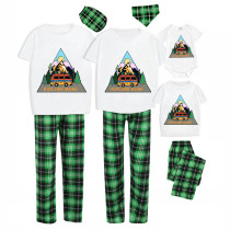 Family Matching Pajamas Exclusive Design Explore More Bus Green Plaid Pants Pajamas Set