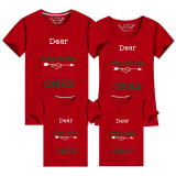Family Matching Christmas Tops Exclusive Design Dear Santa Naughty Ones Family Christmas T-shirt