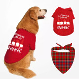 Christmas Design Just Haning Gnomies Christmas Dog Cloth with Scarf