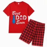Family Matching Pajamas Exclusive Design Best One Ever Red Short Pajamas Set