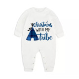 Christmas Matching Family Pajamas Christmas with My Tube Blue Plaids Pajamas Set