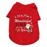 Christmas Design It's the Most Wonderful Time of The Year Christmas Dog Cloth with Scarf