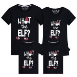 Family Matching Christmas Tops Exclusive Design Luminous What Elf Family Christmas T-shirt