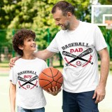 Father's Day Matching Clothing Top Father-kids Baseball Dad Boy Family T-shirts