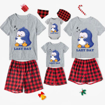 Family Matching Pajamas Exclusive Design Lazy Day White Short Pajamas Set