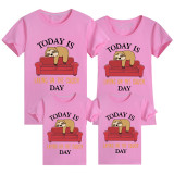 Family Matching Clothing Top Parent-kids Today Is Laying On The Couch Day Family T-shirts
