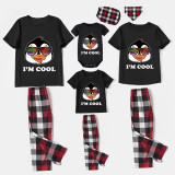 Family Matching Pajamas Exclusive Design I'm Cool Black Pajamas Set