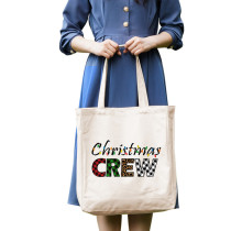 Christmas Eco Friendly Christmas Crew Handle Canvas Tote Bag