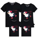 Family Matching Clothing Top Parent-kids I Can Fly Family T-shirts