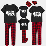 Family Matching Pajamas Exclusive Design Explore More Bear Black And Red Plaid Pants Pajamas Set