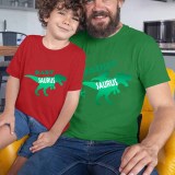 Father's Day Matching Clothing Top Father-kids Baby Saurus Family T-shirts