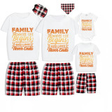 Family Matching Pajamas Exclusive Design Family Where Life Begins And Love Never Ends White Short Pajamas Set
