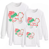 Family Matching Christmas Tops Exclusive Design Merry Christmas Mouse Hat Family Christmas Sweatshirt