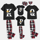 Family Matching Pajamas Exclusive Design King Prince Princess Queen Black Pajamas Set
