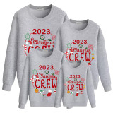 Family Matching Christmas Tops Exclusive Design 2023 Christmas Crew Family Christmas Sweatshirt